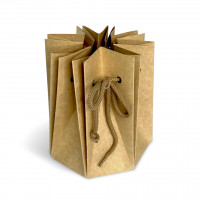 Caja kraft impermeable para guardar Flores