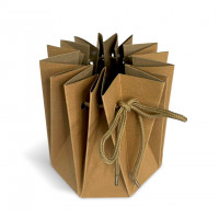 Caja kraft impermeable para guardar Flores