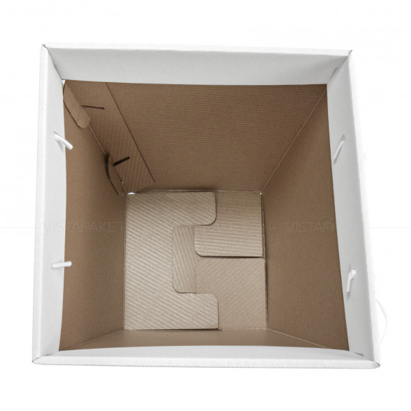 Caja blanca de almacenamiento y transporte de flores