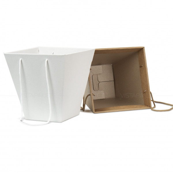 Caja kraft de almacenamiento y transporte de flores