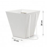 Caja blanca de almacenamiento y transporte de flores