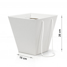 Caja blanca de almacenamiento y transporte de flores