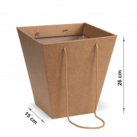 Caja kraft de almacenamiento y transporte de flores