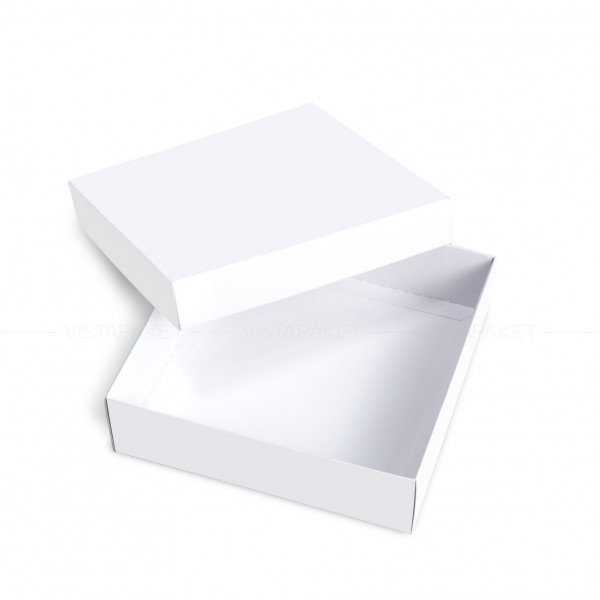 Caja blanca 18 x 18 x 5 cm