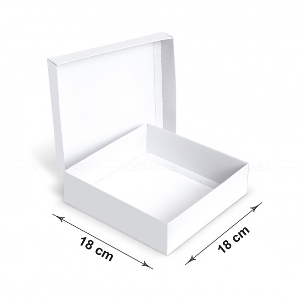 Caja blanca 18 x 18 x 5 cm