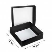 Caja negra 18 x 18 x 5 cm