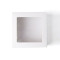 Caja blanca 20 x 20 x 10 cm con ventana transparente