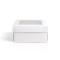 Caja blanca 20 x 20 x 10 cm con ventana transparente