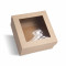 Caja kraft 20 x 20 x 10 cm con ventana transparente