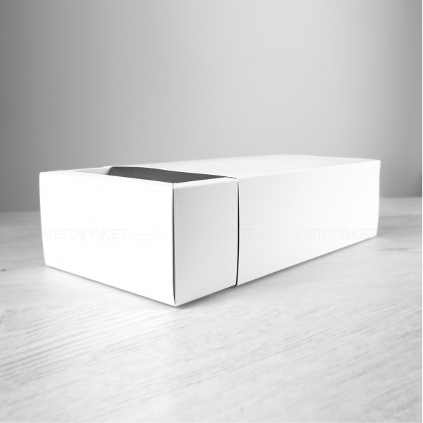 Caja blanca 27 x 18 x 9 cm deslizada