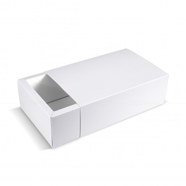 Caja blanca 27 x 18 x 9 cm deslizada