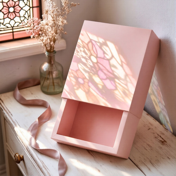 Caja rosa 24 x 18 x 5 cm