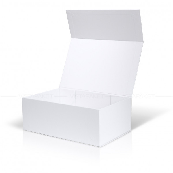 Caja blanca 40 x 25 x 15 cm con imán