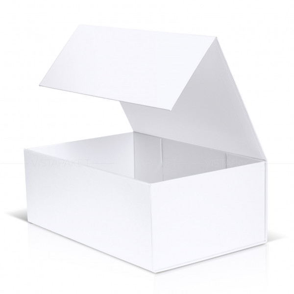 Caja blanca 40 x 25 x 15 cm con imán