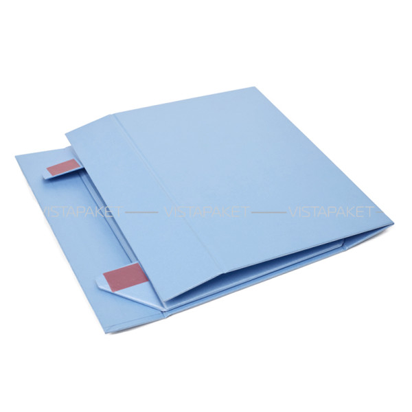 Caja azul claro 24 x 17 x 6 cm con imán