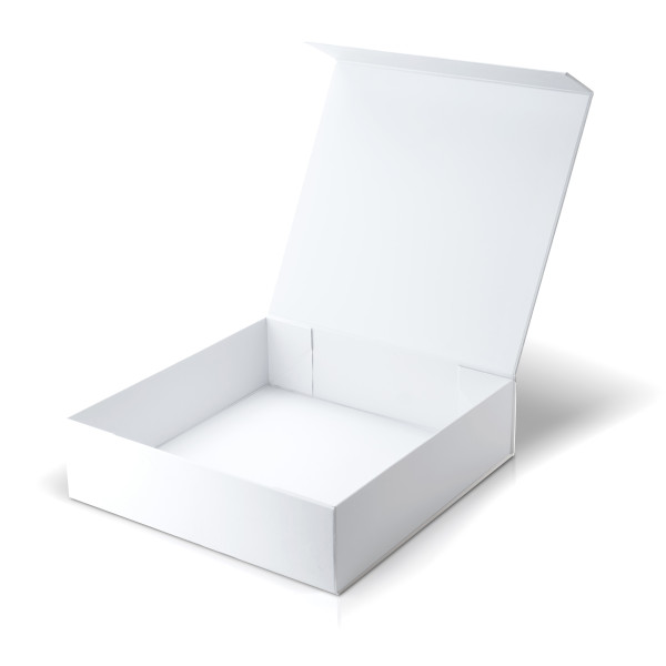 Caja blanca 40 x 30 x 10 cm con imán