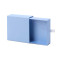 Caja deslizante de color azul claro 9 x 9 x 3 cm