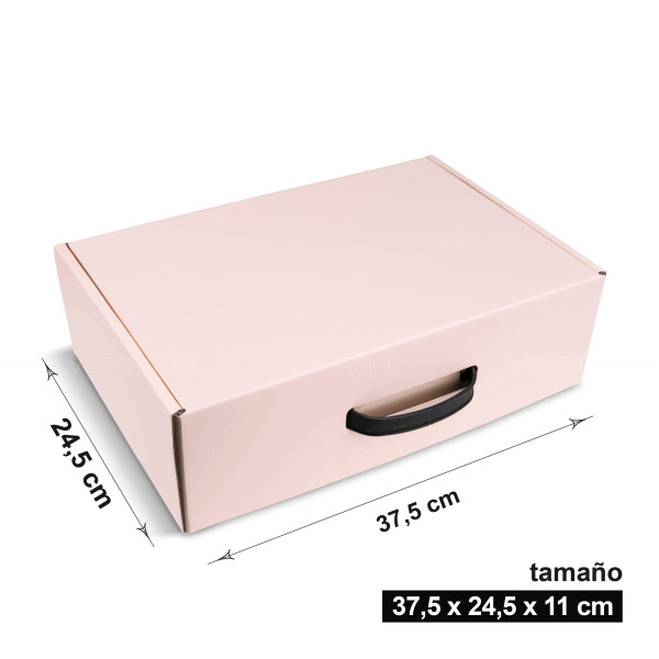 Caja de color roso 36 x 24 x 11 cm