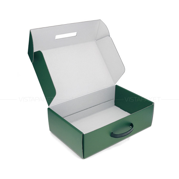 Caja verde 36 x 24 x 11 cm
