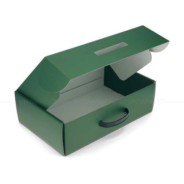 Caja verde 36 x 24 x 11 cm