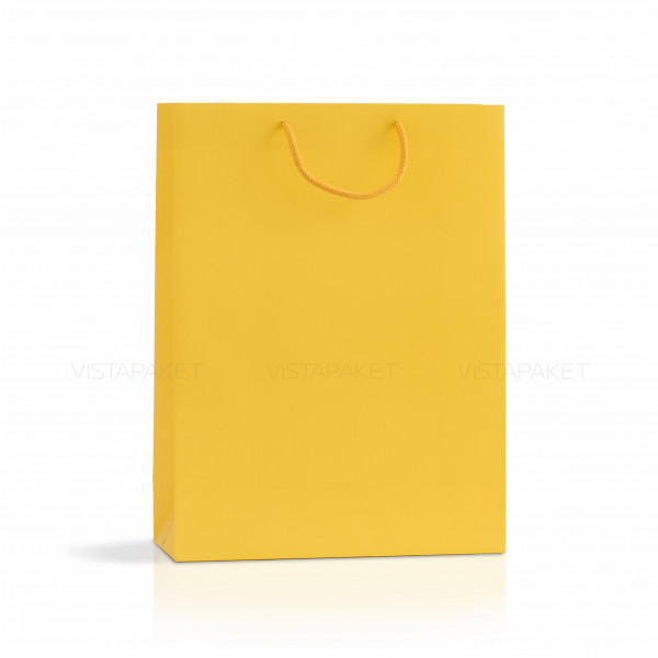 Bolsa de papel amarillo 30x12x40 cm Vertical