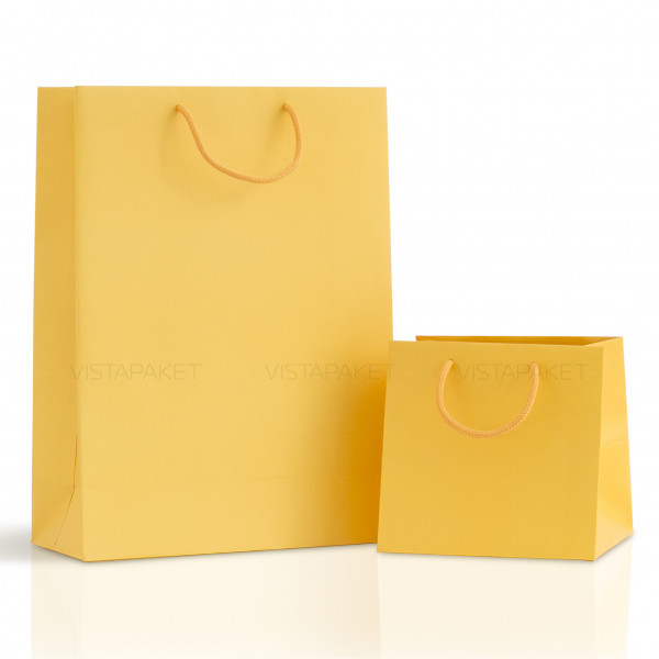 Bolsa de papel amarillo 30x12x40 cm Vertical