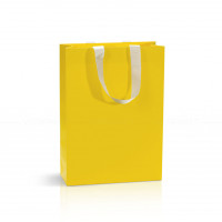 Bolsa de papel amarillo 25x9x35 cm 