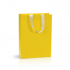 Bolsa de papel amarillo 25x9x35 cm 