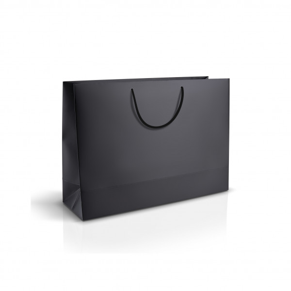Bolsa de papel negro 35x9x25 cm