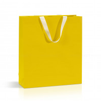 Bolsa de papel amarillo 35x12x40 cm 