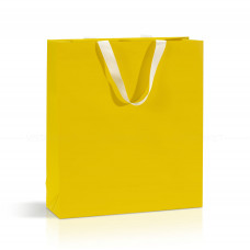 Bolsa de papel amarillo 35x12x40 cm 