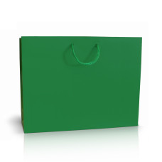 Bolsa de papel verde 45x15x33 cm Horizontal