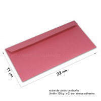 Sobre de papel 22 x 11 cm