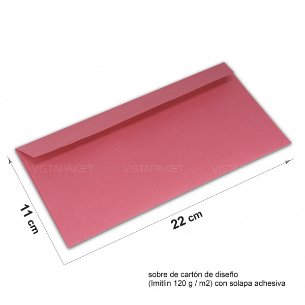 Sobre de papel 22 x 11 cm