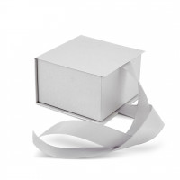 Caja gris 12 x 12 x 7,5 cm