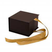 Caja de color marrón chocolate 12 x 12 x 7,5 cm