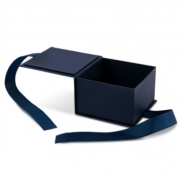 Caja azul 12 x 12 x 7,5 cm