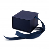 Caja azul 12 x 12 x 7,5 cm