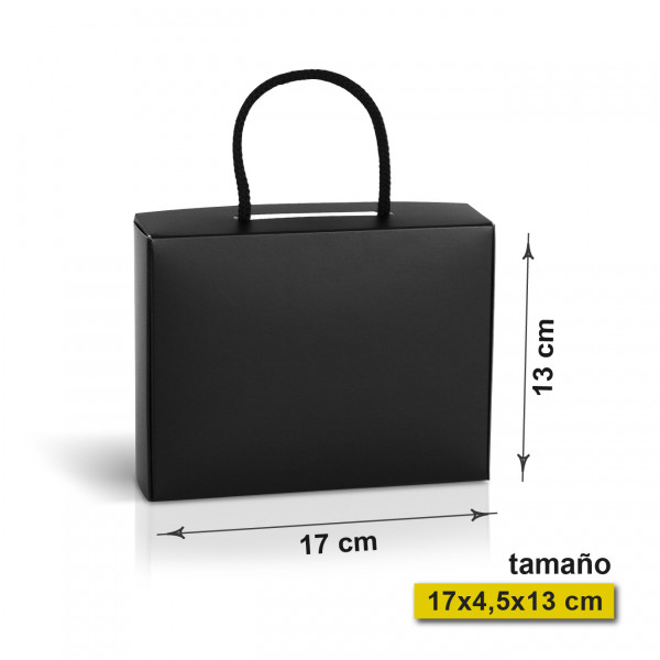 Caja negra 17 x 4,5 x 13 cm mate
