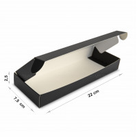 Caja negra 22 x 7,5 x 2,5 cm