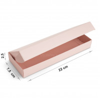 Caja rosa 22 x 7,5 x 2,5 cm 