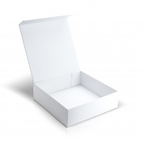 Caja blanca 30 x 30 x 9 cm con imán