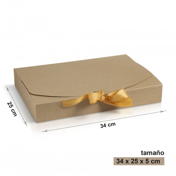 Caja kraft 34 x 25 x 5 cm