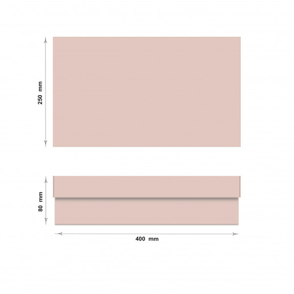 Caja rosa 40 x 25 x 8 cm