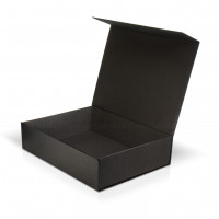 Caja negra 40 x 30 x 10 cm con imán