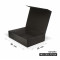 Caja negra 40 x 30 x 10 cm con imán