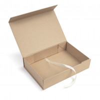 Caja kraft 24 x 17 x 6 cm con imán