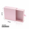 Caja deslizante de color rosa 9 x 9 x 3 cm