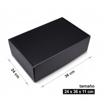 Caja negra 36 x 24 x 11 cm