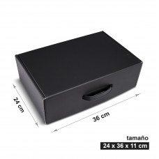 Caja negra 36 x 24 x 11 cm